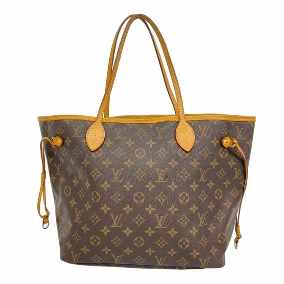 LOUIS VUITTON Brown Monogram Neverfull MM Tote Bag - Picture 1 of 16